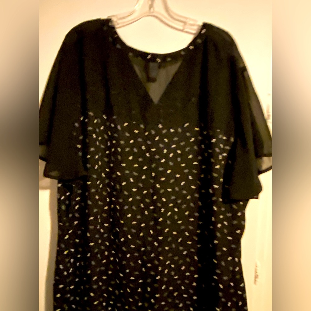 Torrid print sheet blouse